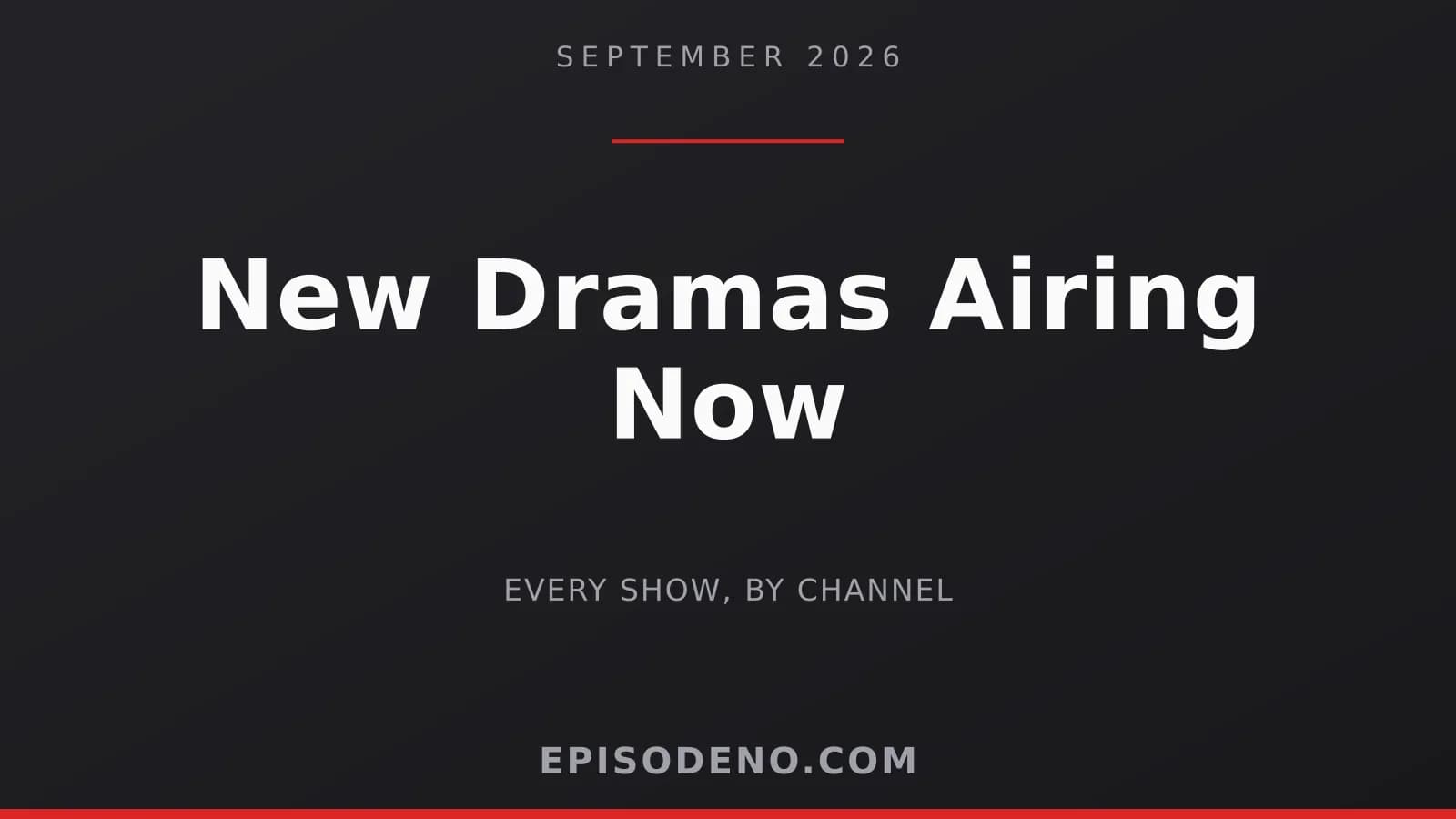 Title card: new Pakistani dramas airing in September 2026, listed by channel