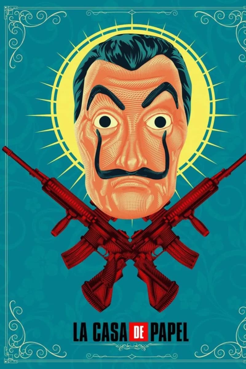 Money Heist (Netflix) — official poster art, EpisodeNo international watch guide