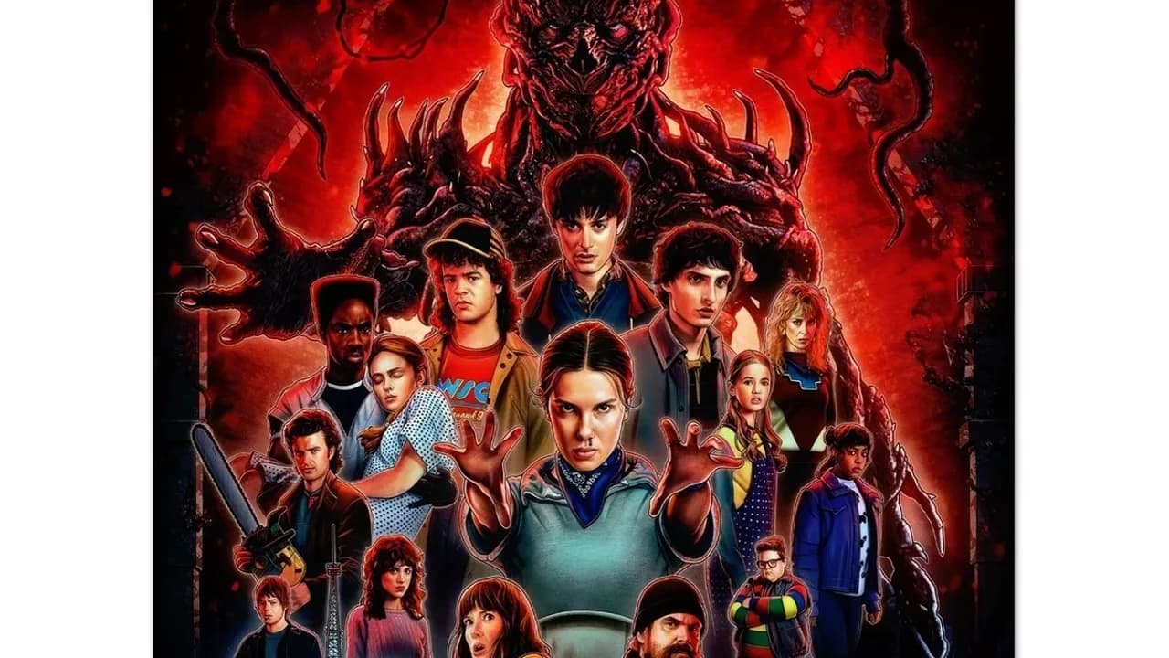 Stranger Things (Netflix) — official key art, EpisodeNo international watch guide