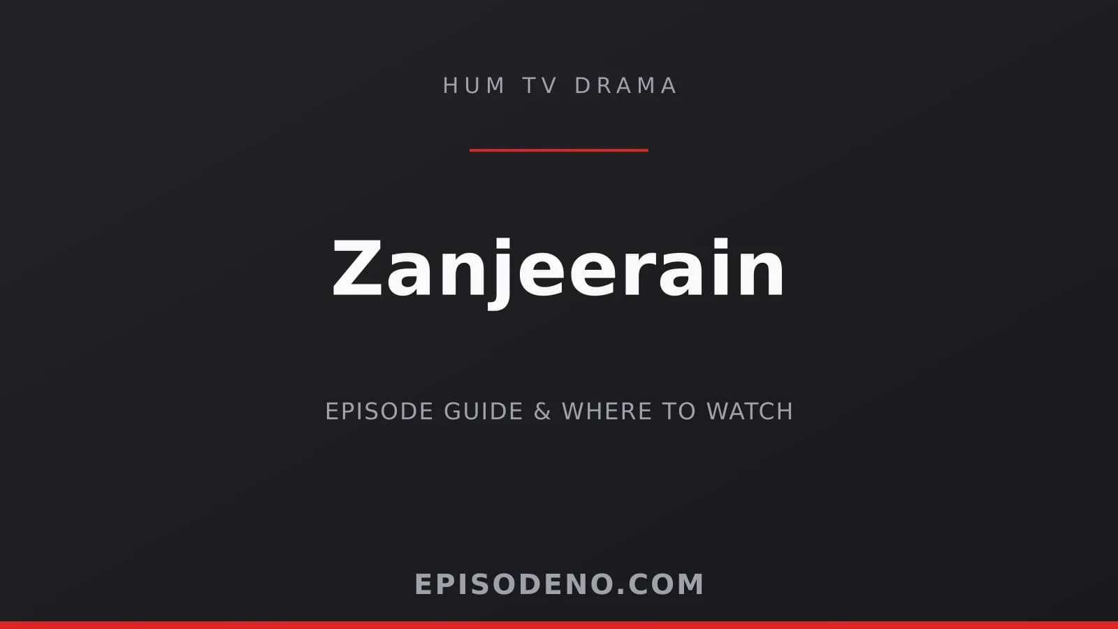 Zanjeerain HUM TV drama banner — Wednesday & Thursday at 08:00 PM PKT
